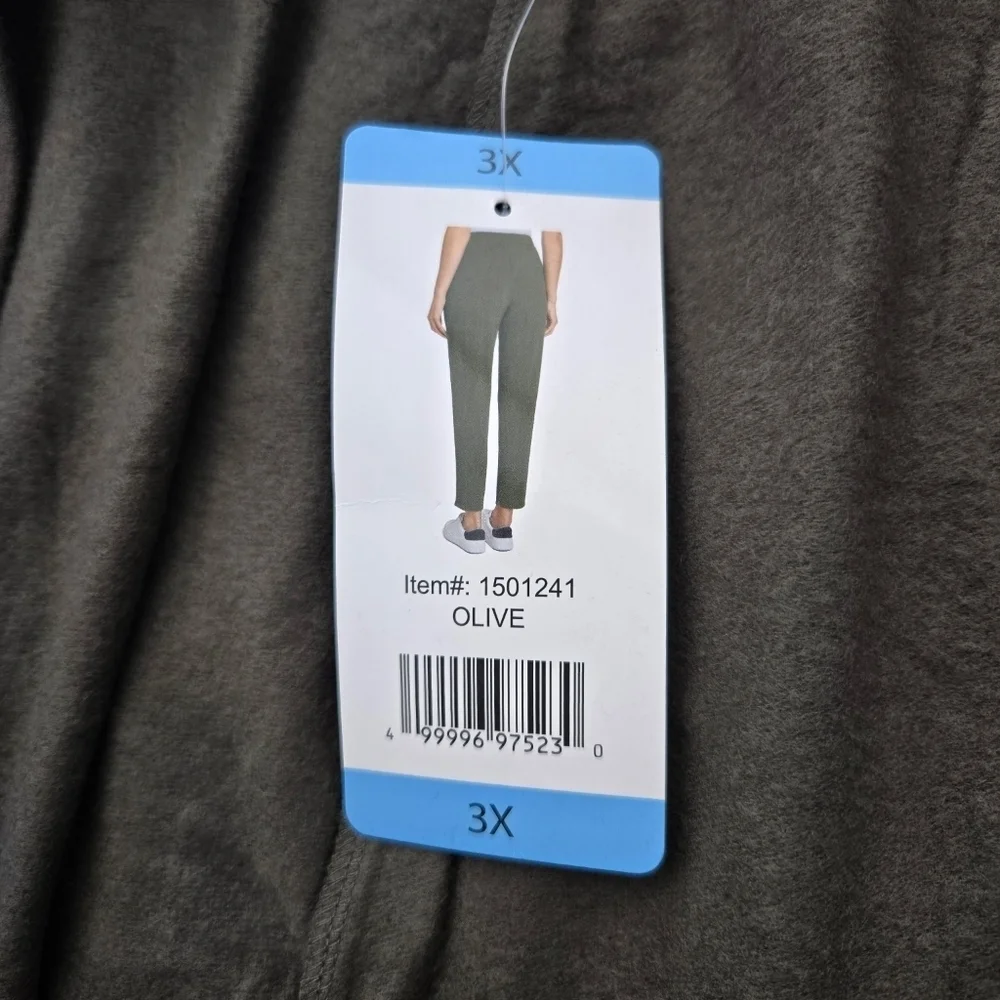 Max & Mia Olive Pull On Elastic drawstring waist and a relaxed fit lounge pants.